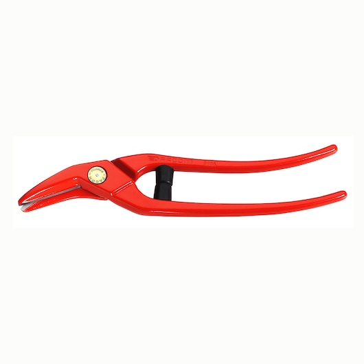 Facom 883B red snap ring pliers, side view on white background.