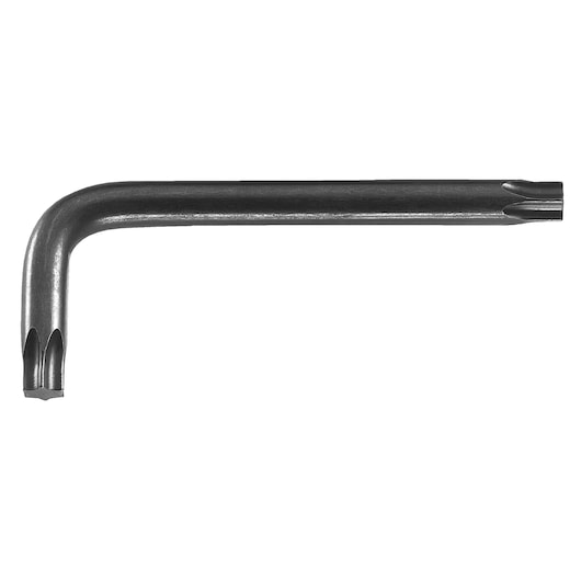 Facom 89_6 torx L-key tool, black finish, side angle, photography on white background.