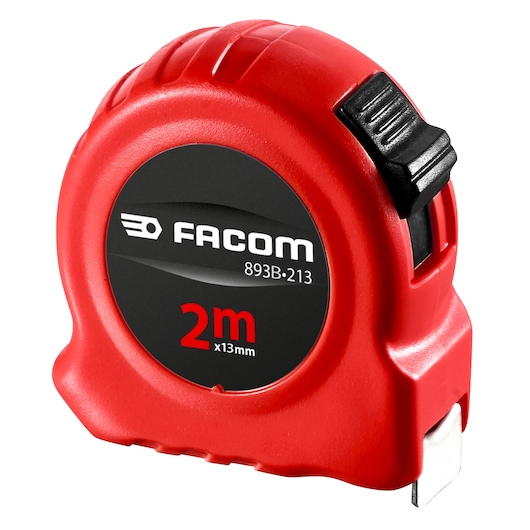 2m x 13mm Metric Short Tape, RED Series