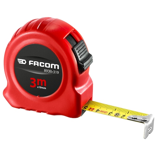 3m x 19mm Metric Short Tape, RED Series