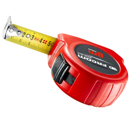 Metric Short Tape, 8m x 25mm RED Series