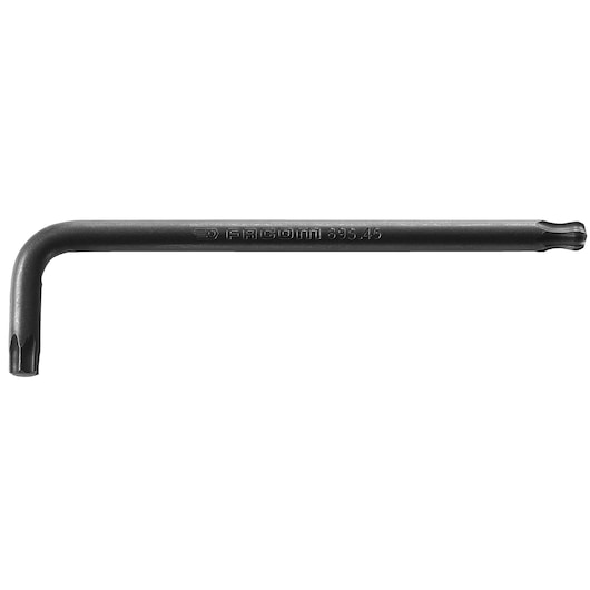 Facom 89S_25 black Torx L-key hex wrench, side angle on white background.