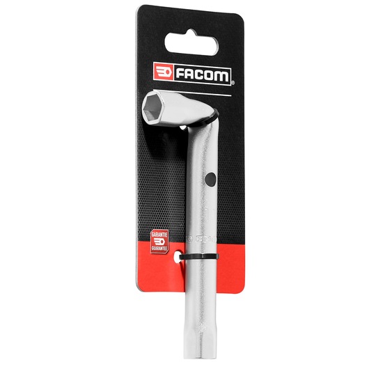 Facom 11mm angled box wrench 92A_11PB_P2 on retail packaging, silver finish, front angle, white background.