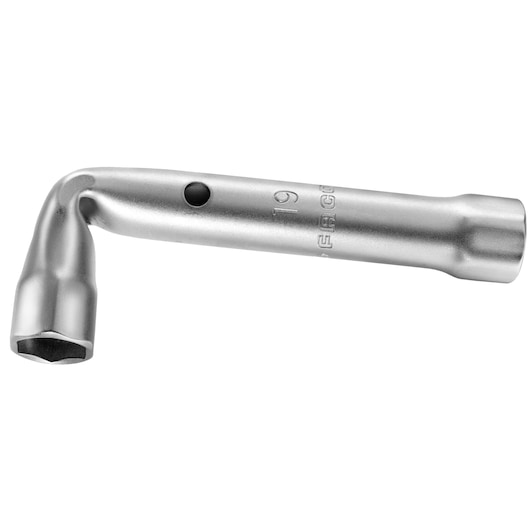 Facom 92A_11 L-shaped socket wrench, silver finish, side view on white background.
