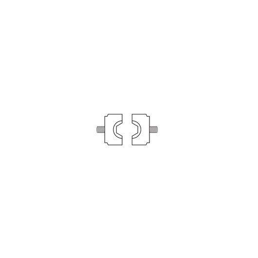 Hexagonal crimping dies for crimping pliers 985920