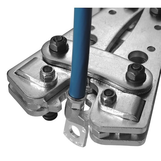 6 to 50 mm² Crimping Pliers for Tubular Terminals With Rotating Dies