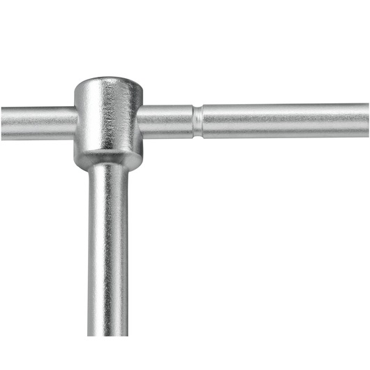 Facom 98B_13 T-handle sliding bar in silver metal, close-up angle on white background.