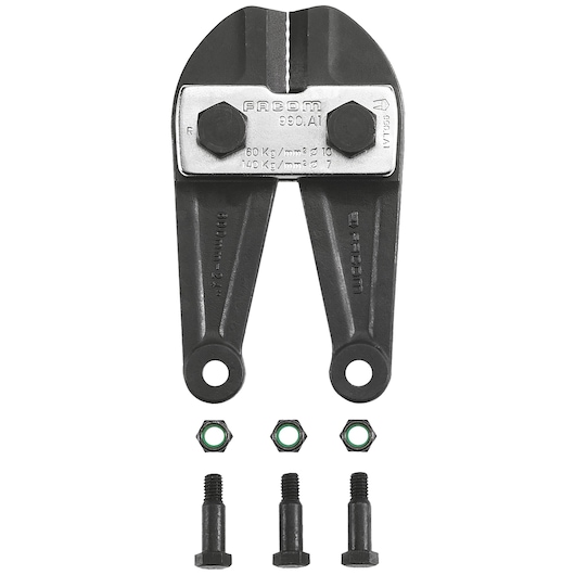 Replacement blades for 990.B with screws, 3.4 kg