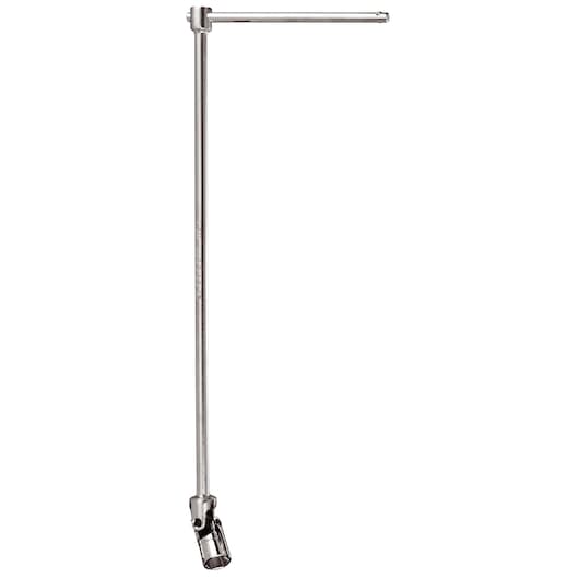 Facom 99C_17 T-handle socket wrench with swivel head, chrome finish, product photography, front angle.