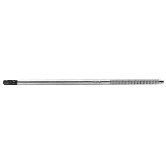 Facom AFU_1 long metal knurled handle tool, side view on white background, hand tool photography.