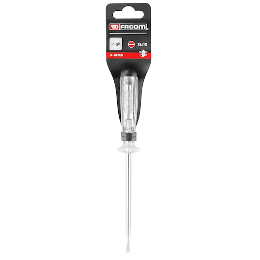 Low voltage detector screwdrivers