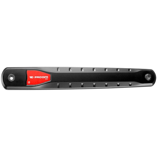 Photo of Facom AXS.SPB black wall tool holder with red Facom logo, front angle on white background.