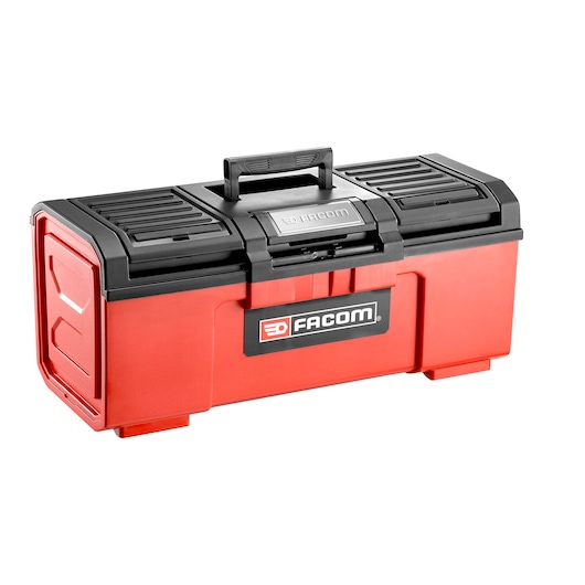 Plastic toolbox self-closing model 24"