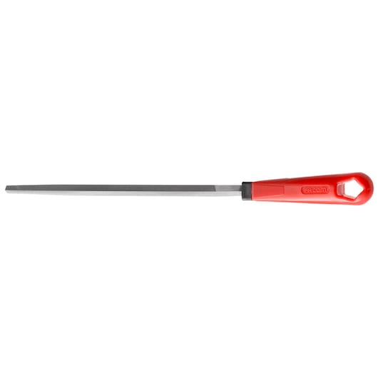 Facom CARMD250EMA hand file with red handle, photographed on white background, tool category.