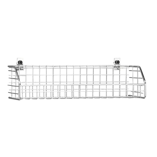 Facom CKS78A wire wall basket, silver metal, rectangular, front angle, storage accessory.