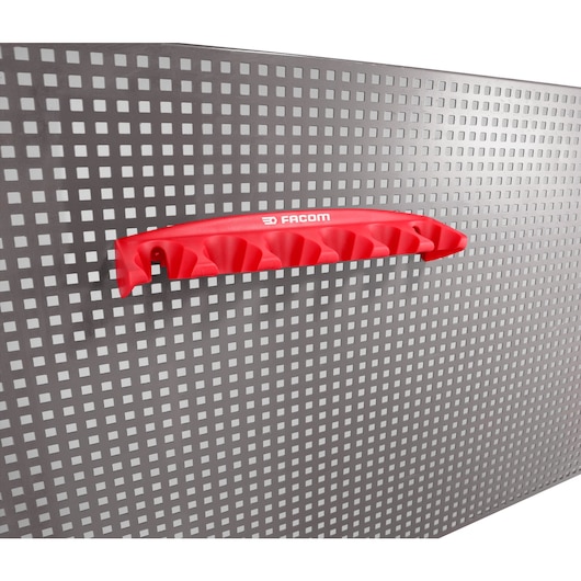Versatile Polypropylene Rack for 6 Screwdrivers