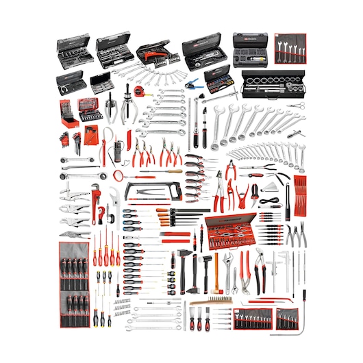 Mechanics Set, 528 Tools Metric