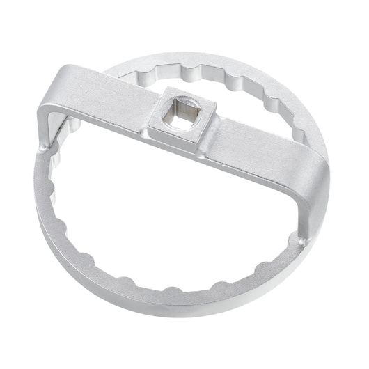 Facom DE_96-18 metal circular socket tool with square drive, product photography on white background.