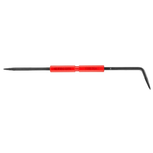 Facom DELA_1586_00A photography of red-handled precision pick tool, side angle, white background.
