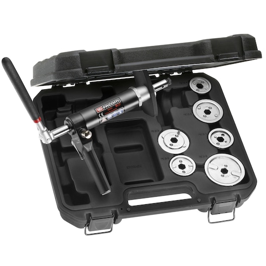 Pneumatic brake disc caliper tool kit