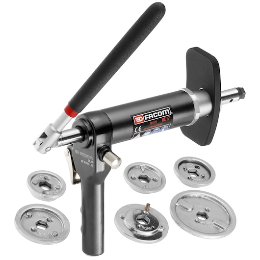 Pneumatic brake disc caliper tool kit