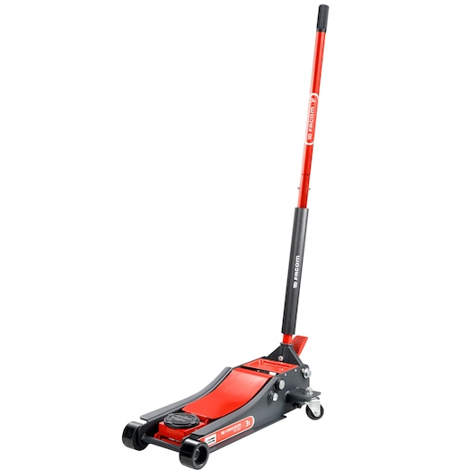 Extra-flat compact trolley jack, 3 t