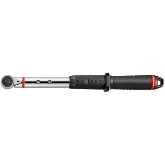 Facom E_516ST-135PB torque wrench with black handle and metal shaft, side angle on white background.