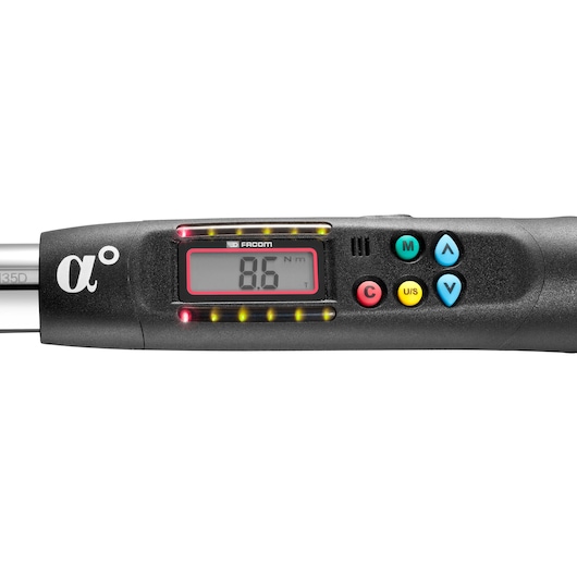 Electronic Torque Wrench With Ratchet, 3/8 in. Drive, Range 6.7-135Nm