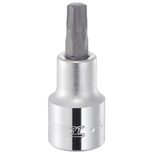 Facom E031918 silver and gray socket bit tool, front angle on white background.