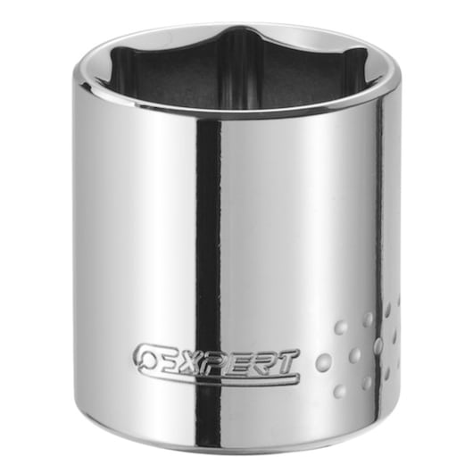 Facom E031938 chrome socket with Expert logo, product photography, front angle on white background.