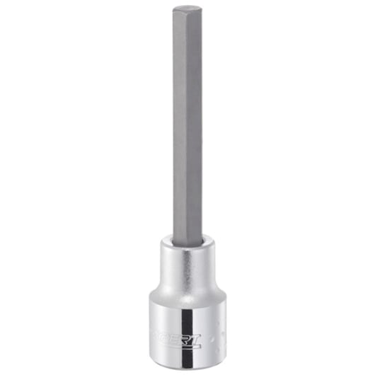 Facom E031983 hex bit socket, chrome finish, photographed upright on white background.