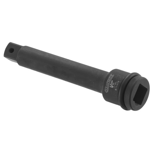 Facom E113617 black impact extension bar with square drive, product photography, side angle.
