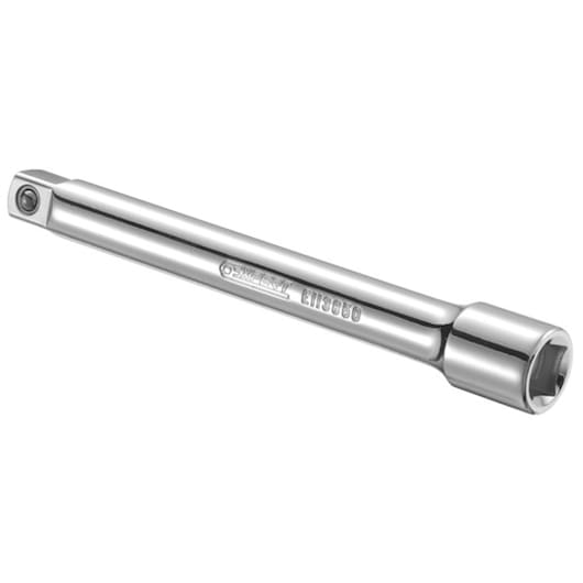 Facom E113850 chrome extension bar for socket wrenches, angled on white background.