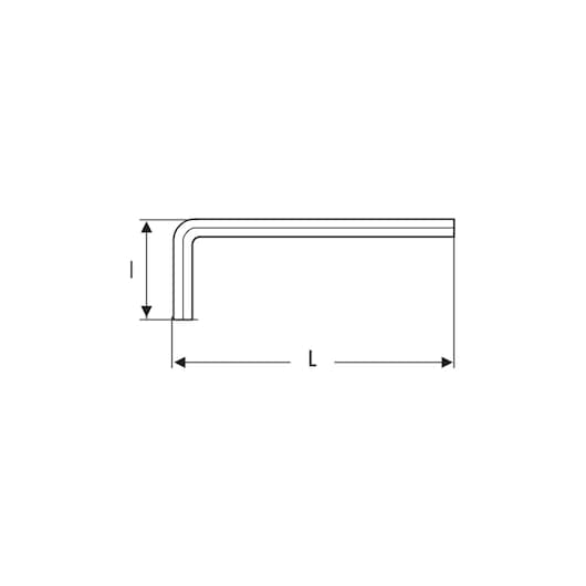 EXPERT by FACOM® 6 mm Short Hexagonal Key Metric