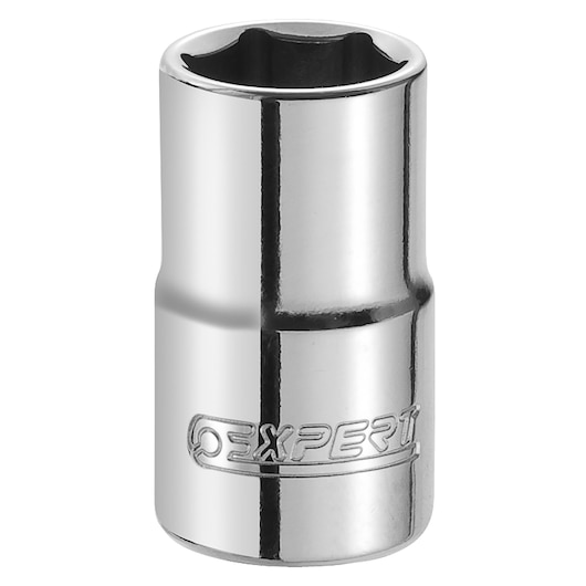Facom E117299 chrome socket tool front angle, engraved with EXPERT logo.