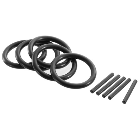 Facom E117884 black O-ring and rod set, product photography on white background.
