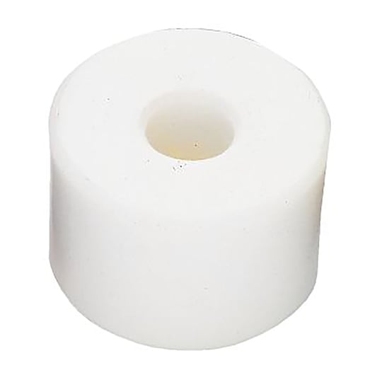 Facom EC_50 white cylindrical nylon roller with central hole, product photography on white background.