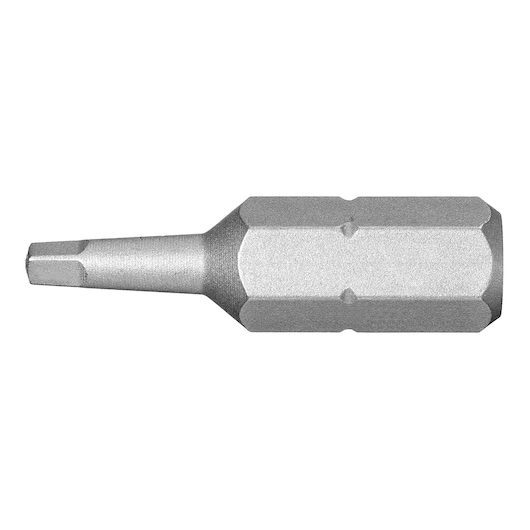Photo of Facom ECAR_101 hex bit socket, silver finish, side view on white background.