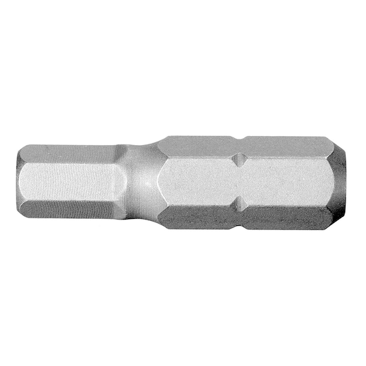 Facom EH_106 screwdriver bit, silver hexagonal metal, side view on white background.