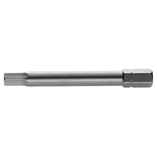 Facom EH_207L long silver hex screwdriver bit, side view on white background.
