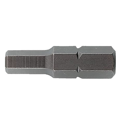 Facom ENH_205 hex screwdriver bit, grey metal, side view on white background