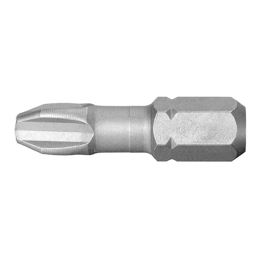 Facom EP_101T silver screwdriver bit, close-up side angle on white background.