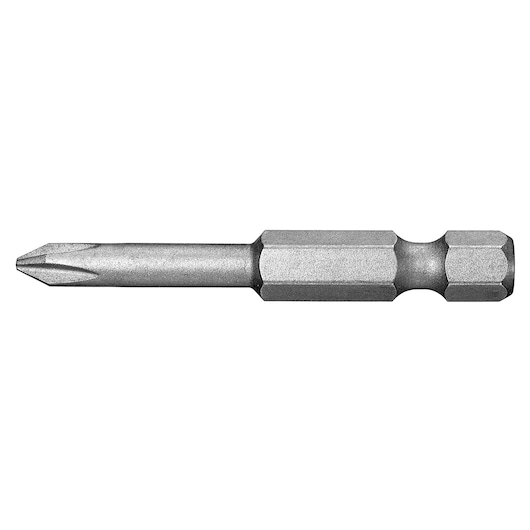 Facom EP_662 silver Phillips screwdriver bit, hex shank, side angle on white background.