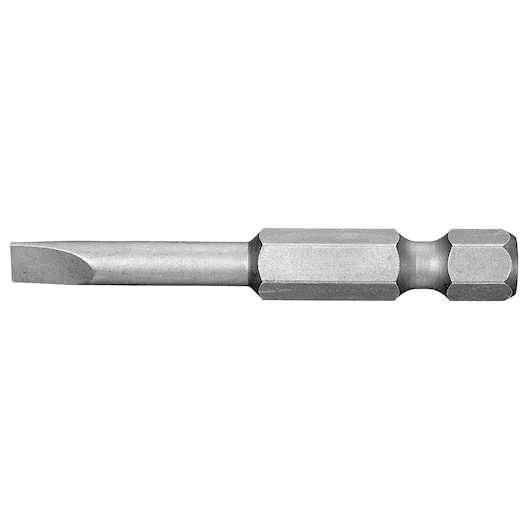 Facom ES_623_5 slotted screwdriver bit, silver finish, photographed on white background, side view.