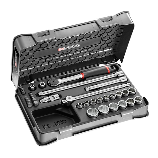 3/8 in. MBOX Performance Round Head Ratchet & Socket Set (20 pc.)