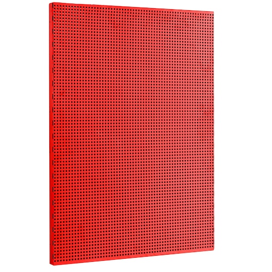 Photo of Facom JLS3-PAV1 red perforated metal tool board, angled on white background.