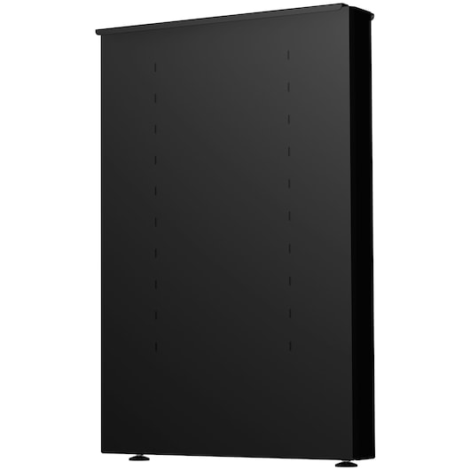 Facom JLS3-PSH black metal storage cabinet, front angle, with adjustable feet and clean surface.