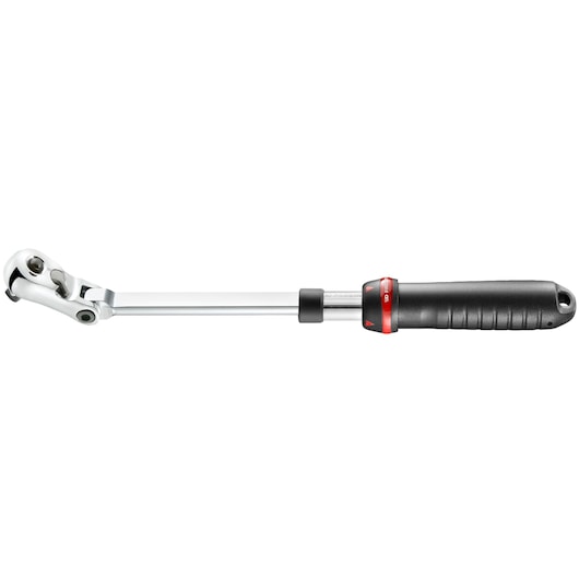 Facom JXL_171 torque wrench with black ergonomic handle, photographed from the side on white background.