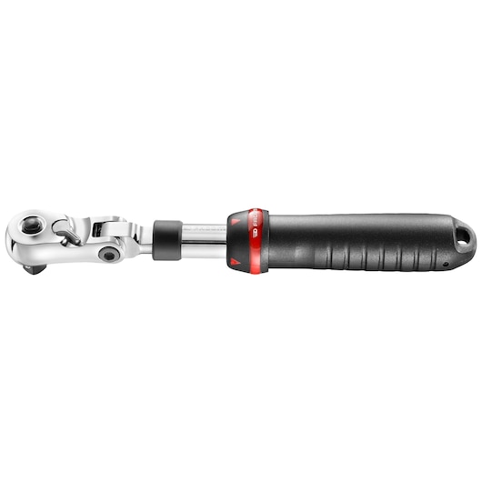 3/8" extendable pear-head ratchet push-lock