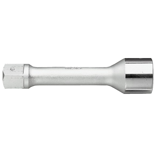 Facom M_210A chrome finish socket extension bar, side view, on white background.